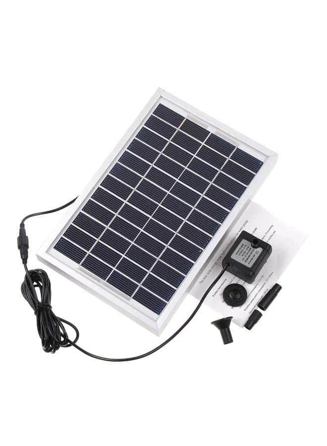 Solar Powered Water Pump White/Black