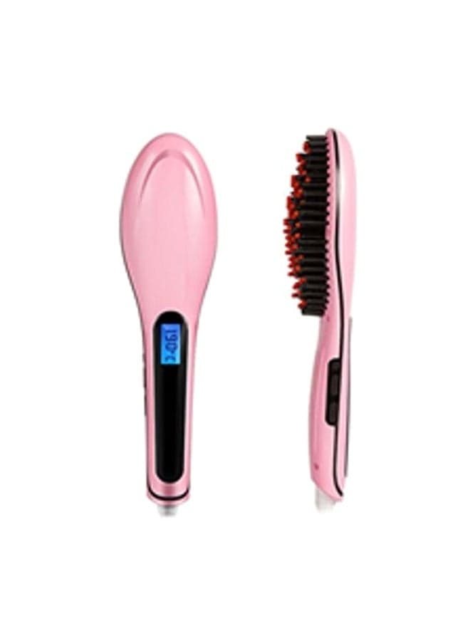 Hair Straightening Comb Pink/Black
