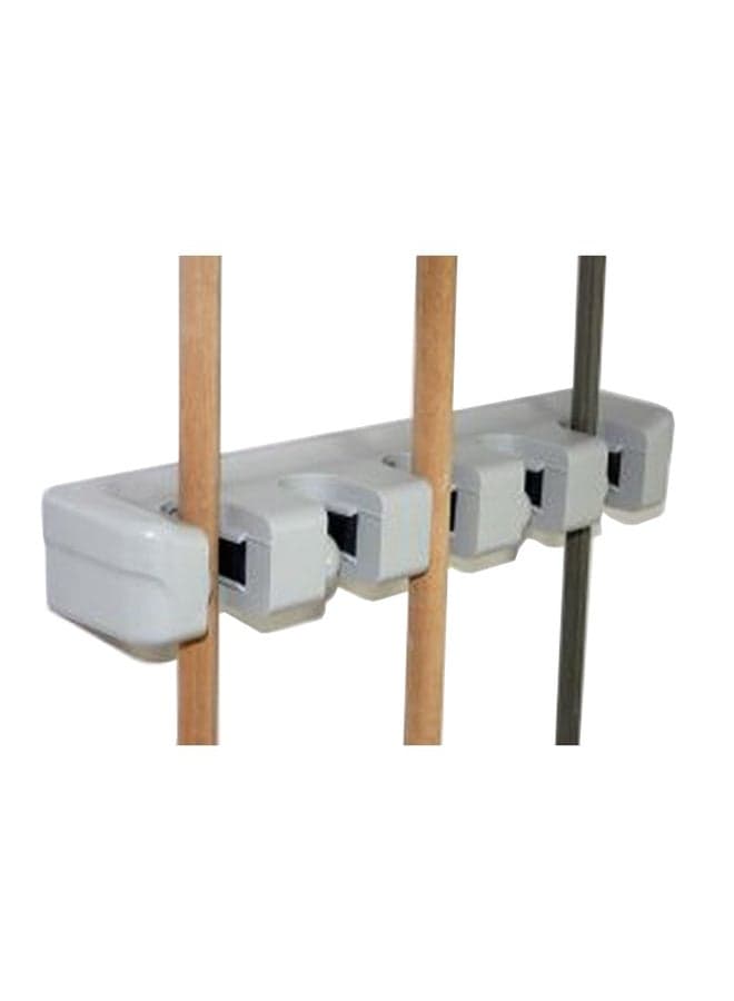 Plastic Brooms Holder White