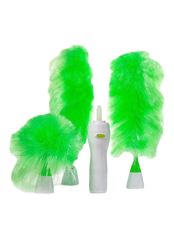 4-Piece Multipurpose Duster Cleaner Set Green/White 7 x 10 x 30cm