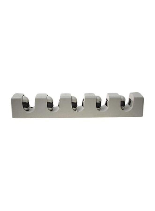 Multi Usable Wall Mount Mop Holder Grey 27 x 7.2 x 6.5cm