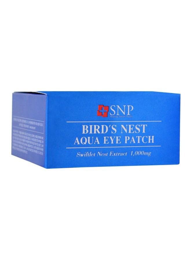 60-Piece Bird's Nest Aqua Eye Patch Clear