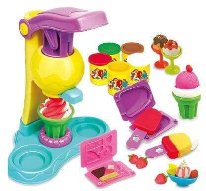 Ice Cream Maker Machine Kit Pretend Role Play Educational Toy Set For Kids