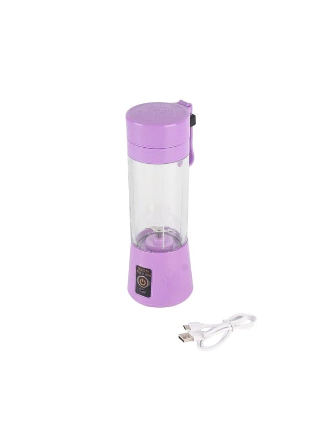 USB Handheld Fruit Juicer 380ML ZK1623404 Purple/Clear
