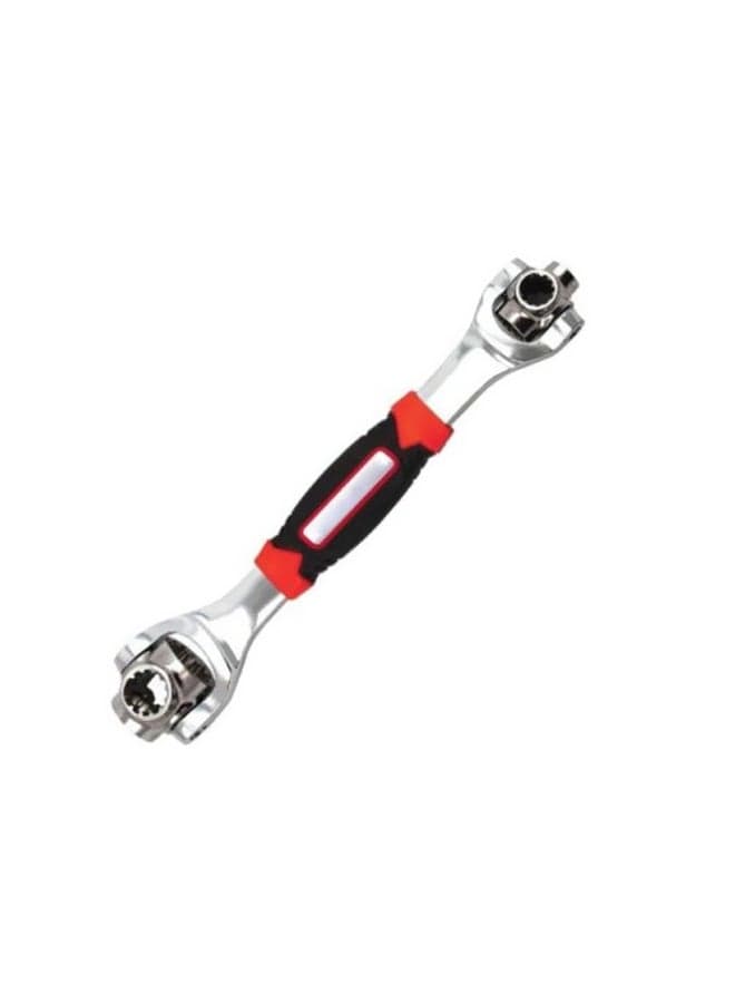 6-Point Universal Furniture Car Repair Hand Tool Silver/Black/Red