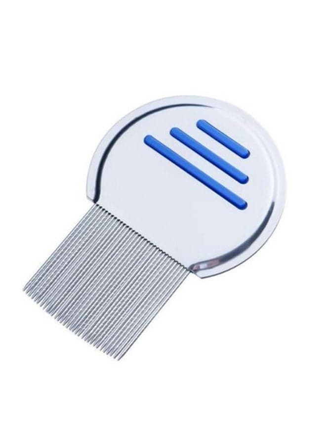 Stainless Steel Lice Comb Silver/Blue