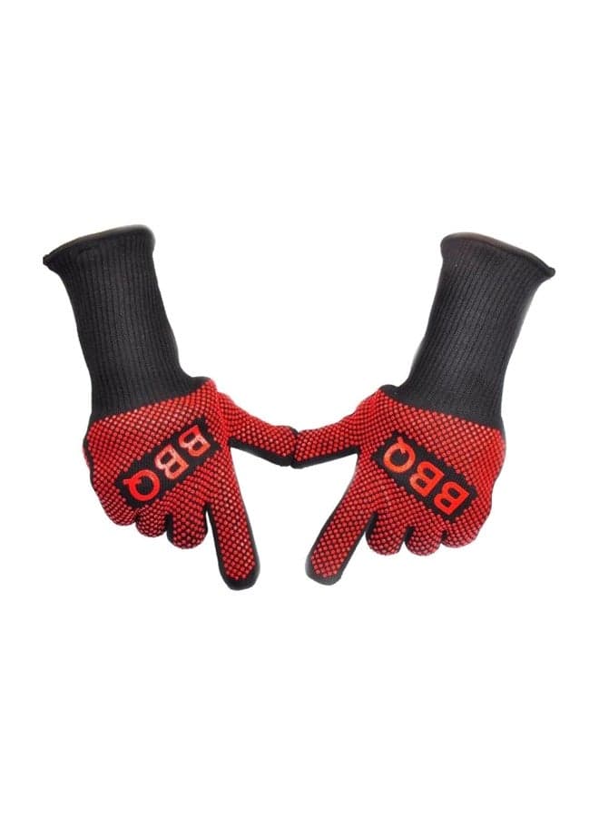 Microwave Rubber Gloves Red/Black