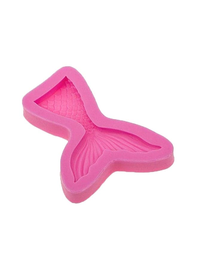 Mermaid Tail Shaped Mould Pink