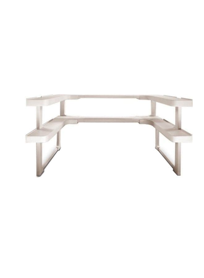 Spice Rack Stackable Organizer White