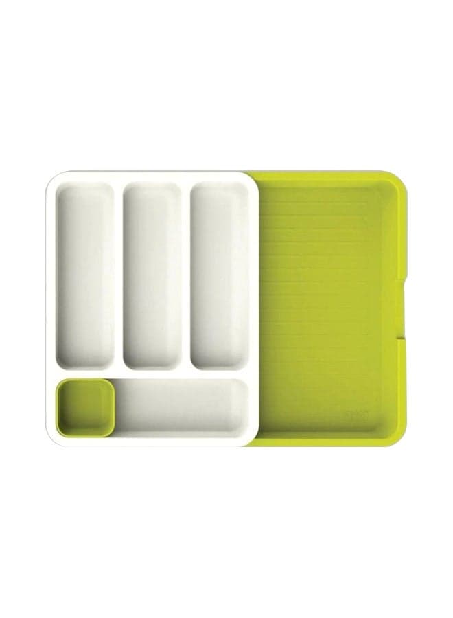 Kitchen Drawer Organizer White/Green