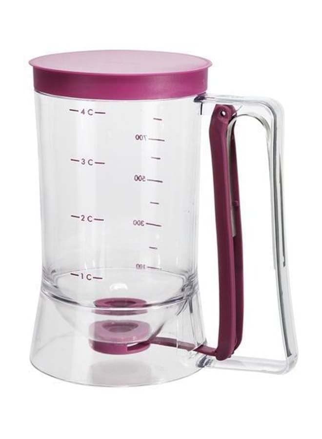 Metallic Batter Dispenser Clear/Pink