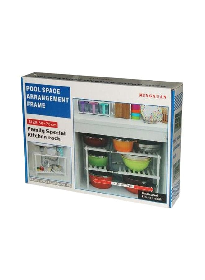 Adjustable Kitchen Rack White