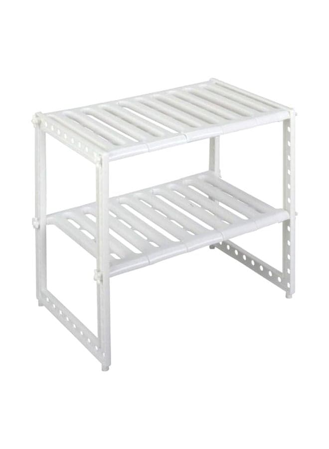 Under Sink Storage Organizer White 50-70x26x38cm