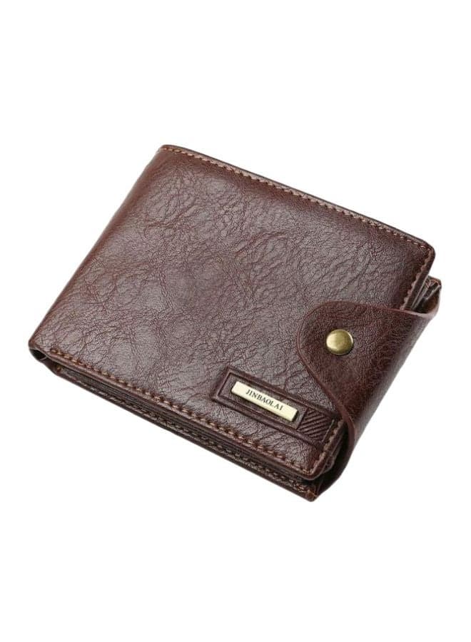 Leather Bifold Wallet Brown