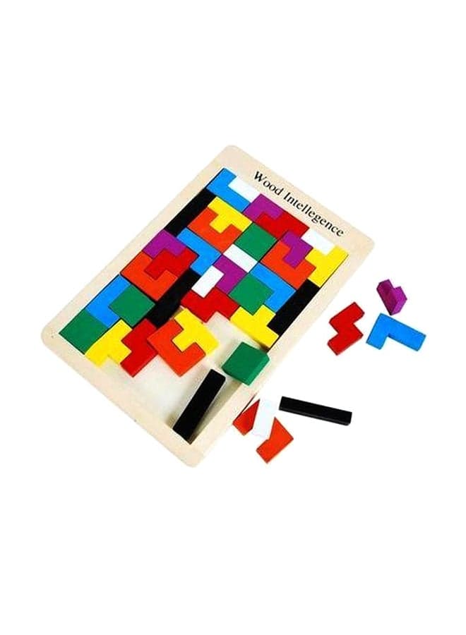 Wooden Tetris Puzzle