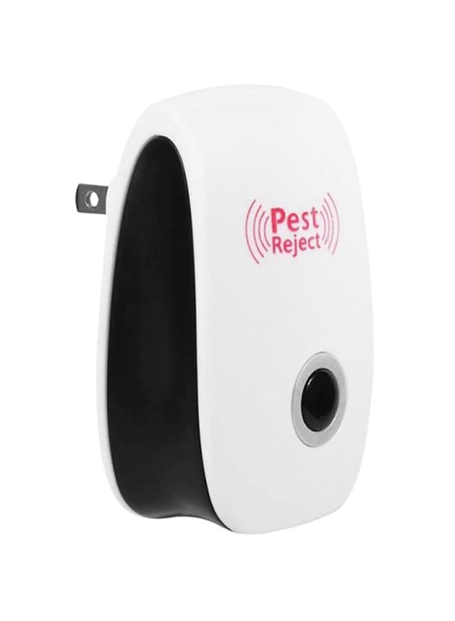 Ultrasonic Pest Repeller White/Black 8.8x5.6x5cm