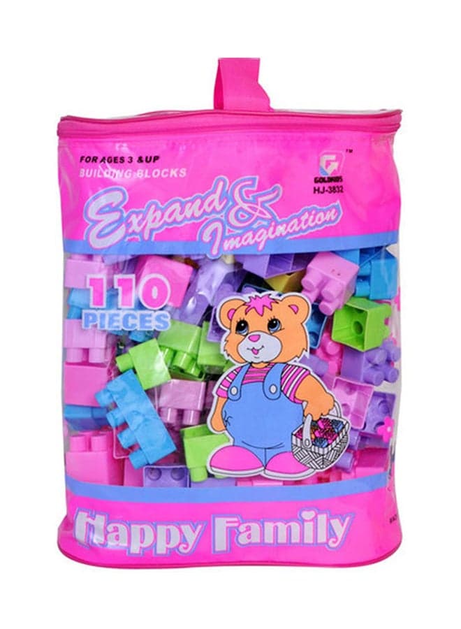 Goldkids Block Happy Family 110Pc