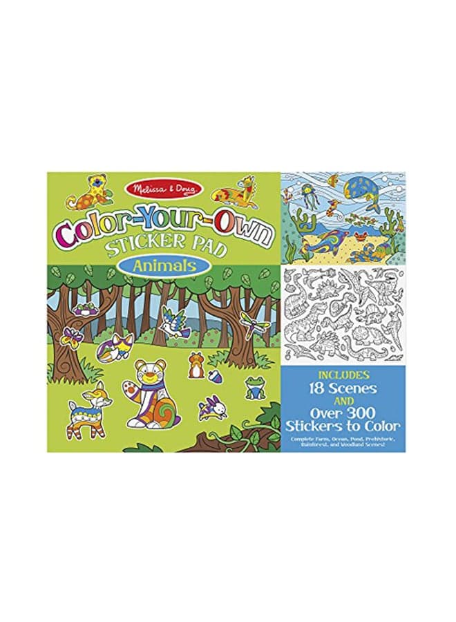 Colour Your Own Animal Sticker Pad 9468 Multicolour