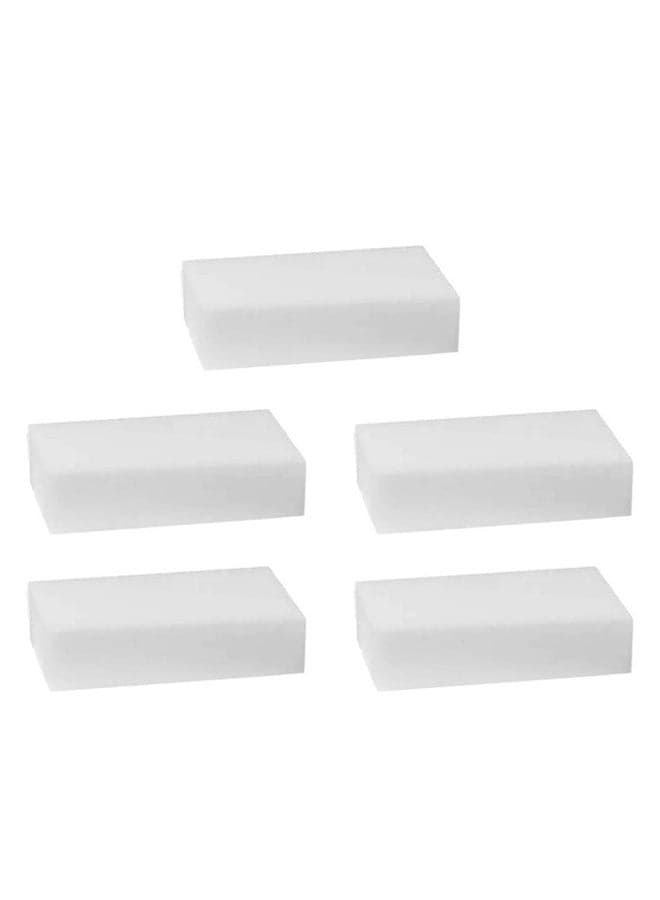 5-Pieces Magic Cleaner Sponge  Set White