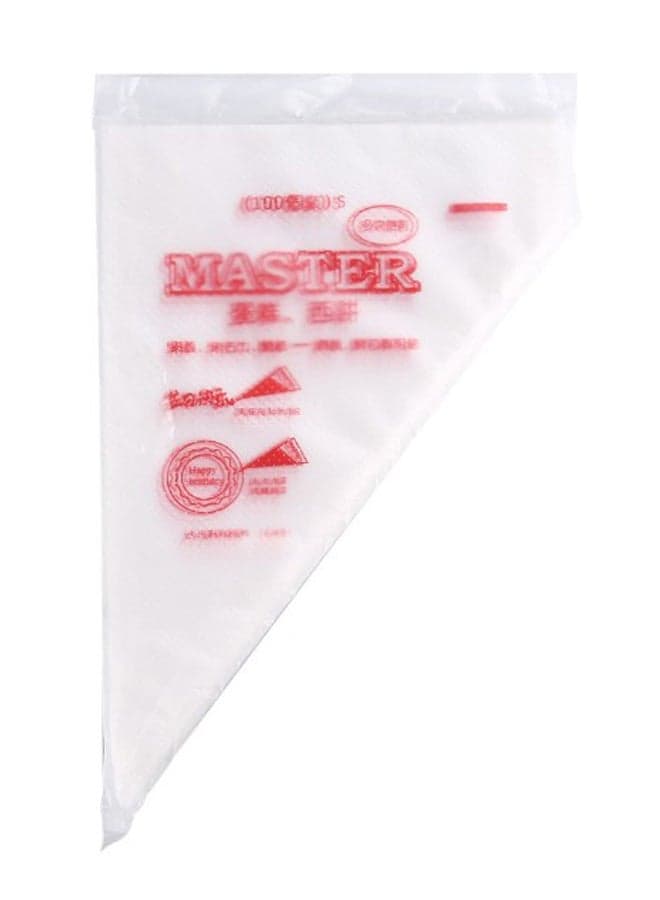 100-Peices Disposable Bags Icing Set Clear 275 x 170mm
