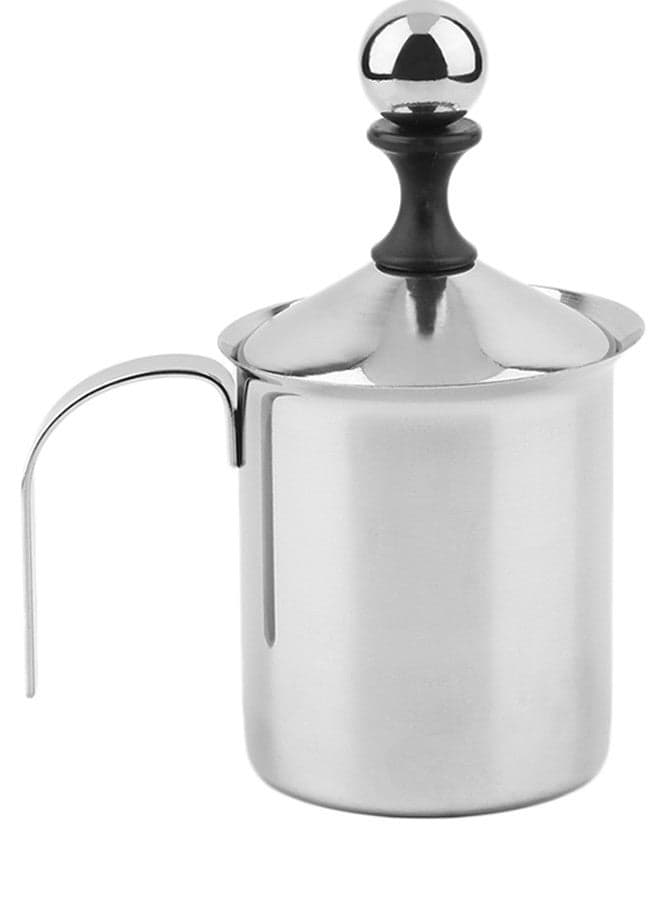 Milk Frother Double Mesh Foamer 400 ml 71924 Silver