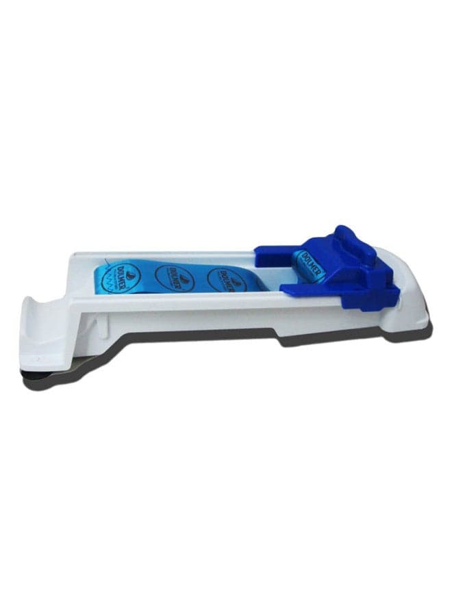 Kitchen Roller Machine White/Blue 35.5x7.5x9.5cm