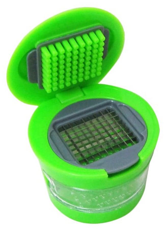 Garlic Cutter Chopper Manual Garlic Chopper Green 7.5 x 6cm