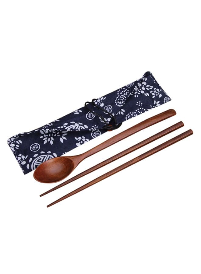 Cutlery Sets Chopsticks And Spoons Brown