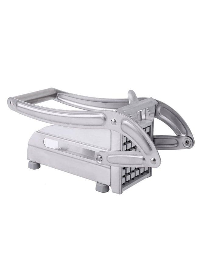 Home Kitchen Chipper French Fries Slicer Silver 26x12x9.5cm