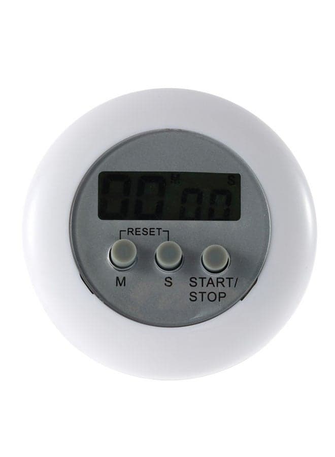 Digital Cooking Home Kitchen Countdown UP Timer White 64x64x21mm