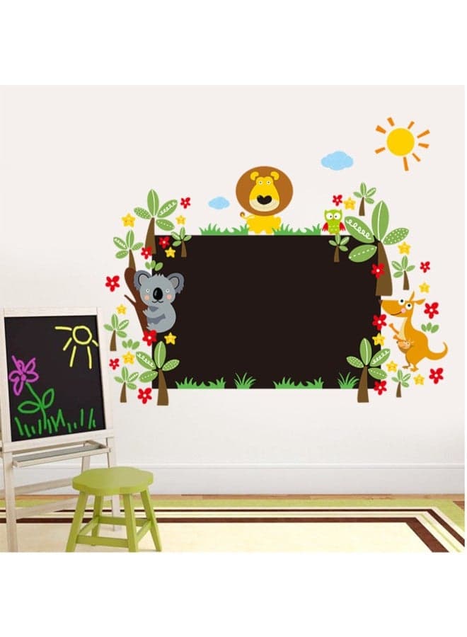 Animal Blackboard Wall Sticker Multicolour 60 x 90cm
