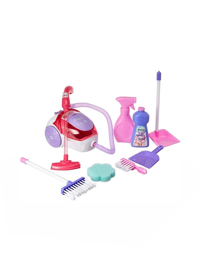 8-Piece Vacuum Cleaner Toy Playset 18inch