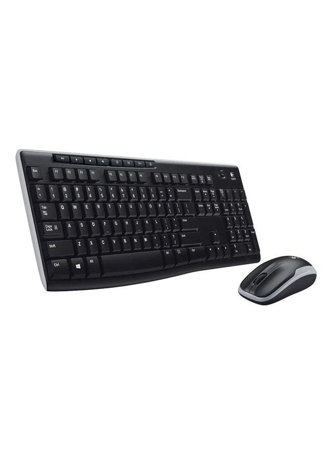 Logitech Wireless Combo Mk270 With Keyboard And Mouse black