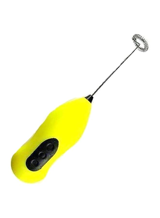 Milk And Coffee Frother Yellow/Silver