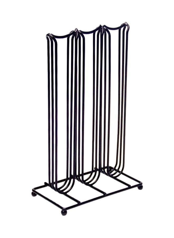 42 Capsules Coffee Display Rack Black 16.5x9.6x26.5cm