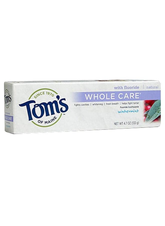 Whole Care Wintermint Fluoride Natural Toothpaste 133grams