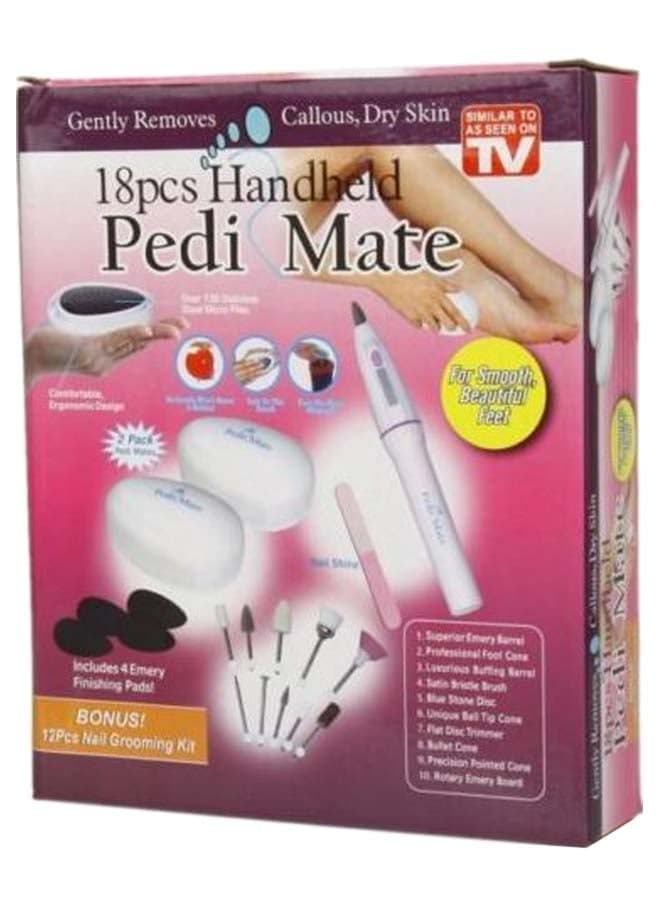 18-Piece Handheld Professional Pedicure Kit