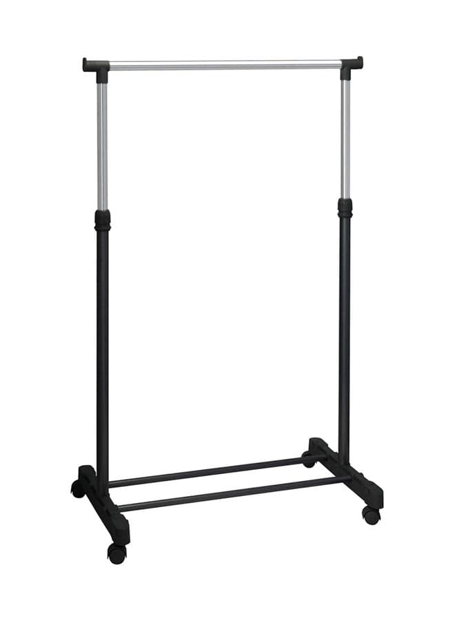 Clothes Hanger Rack Silver/Black Medium