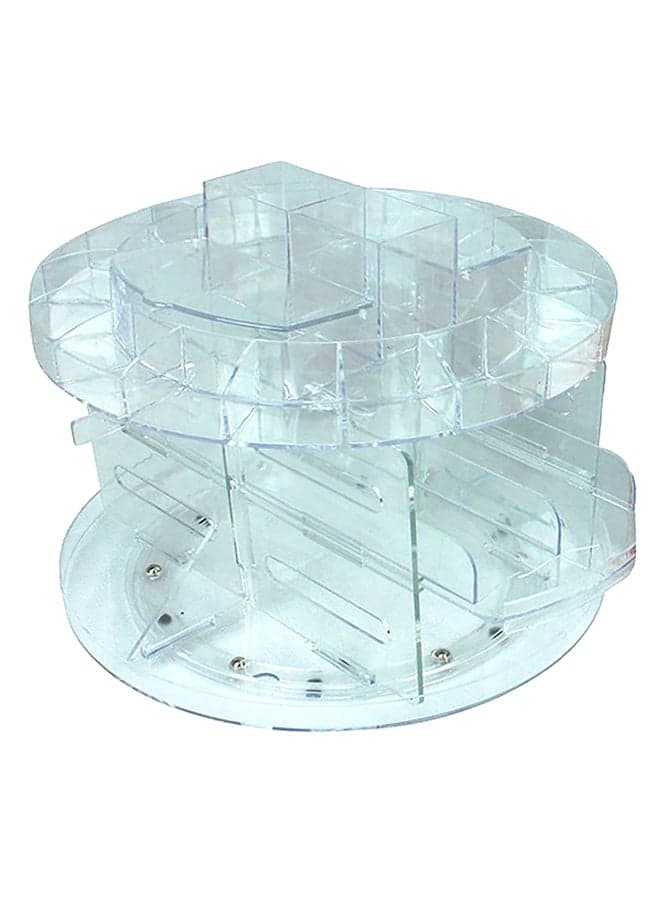 Glam Caddy Cosmetic Make Up Rotating Organizer Storage Clear