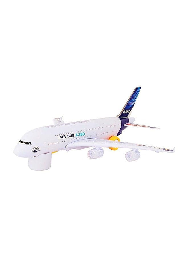 Non Toxic Rich Detailing Airbus A380 Flash Electric Sound Light Model Airplane