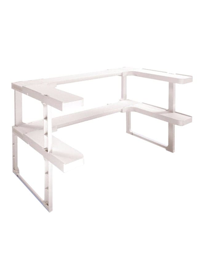 Spice Rack And Stackable Organizer White Medium