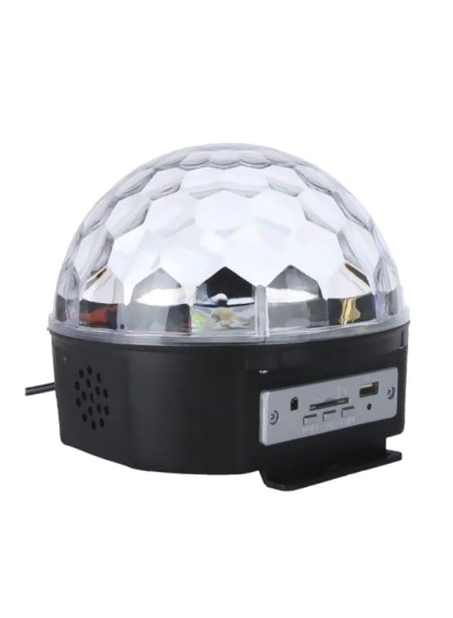 LED Crystal Magic Ball Stage Light Black/Clear 18.5x15.5cm