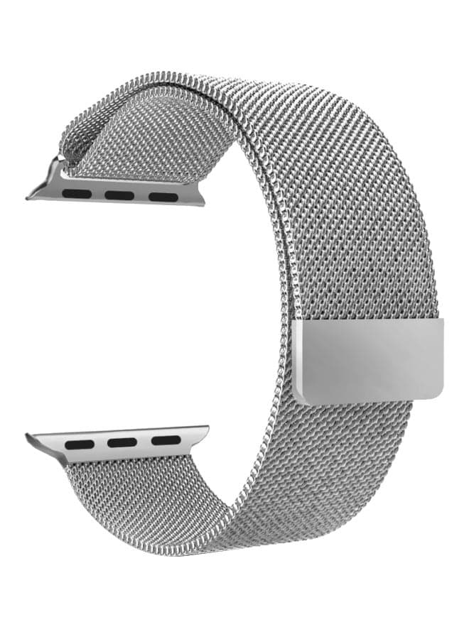 Replacement Band For apple watch series 6, 5, 4, 3, 2, 1, SE Metal Edition 42mm and 44mm Silver