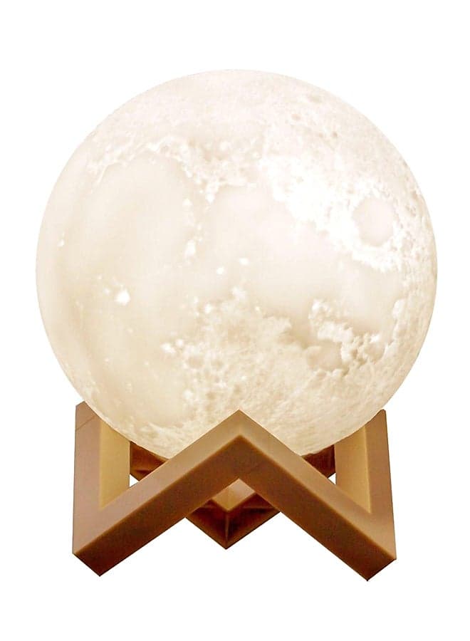 3D Print Moon Light White/Beige 15centimeter