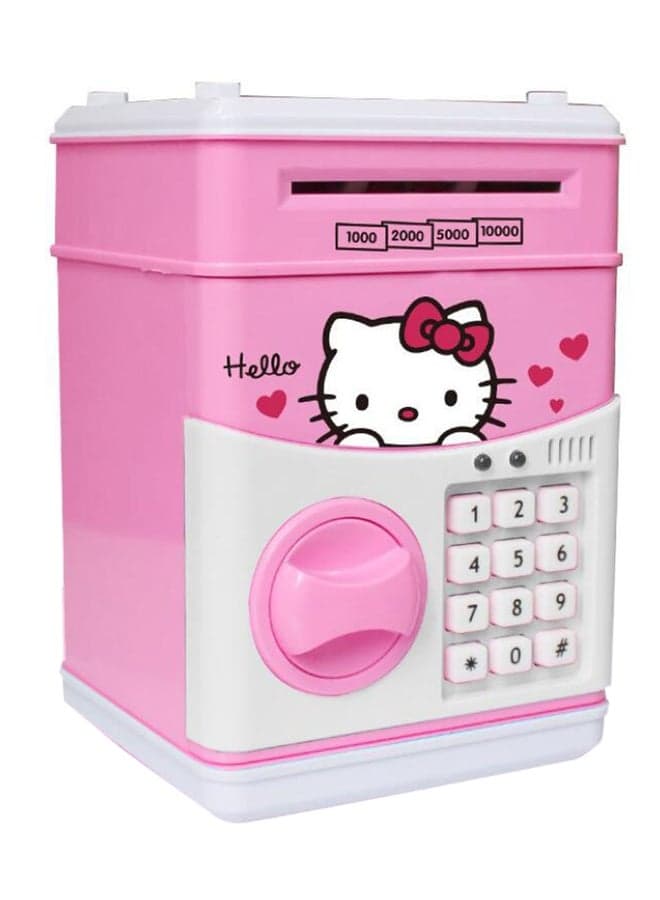 Kitty Cat Design Bank Password Protected And Manual Lock Unlock Key