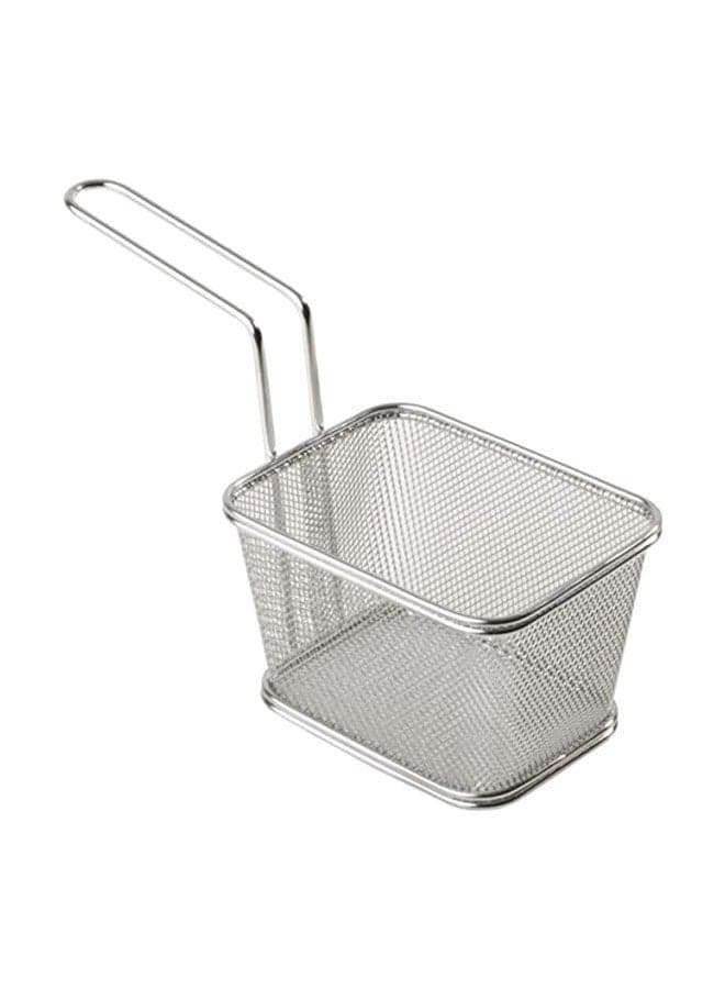 Stainless Steel Fry Baskets Silver 13.5 X 10.5cm