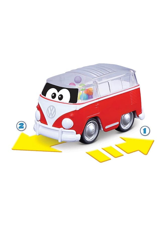 Volkswagen  Poppin' Bus  Samba Bus : Red, Yellow (1:1)
