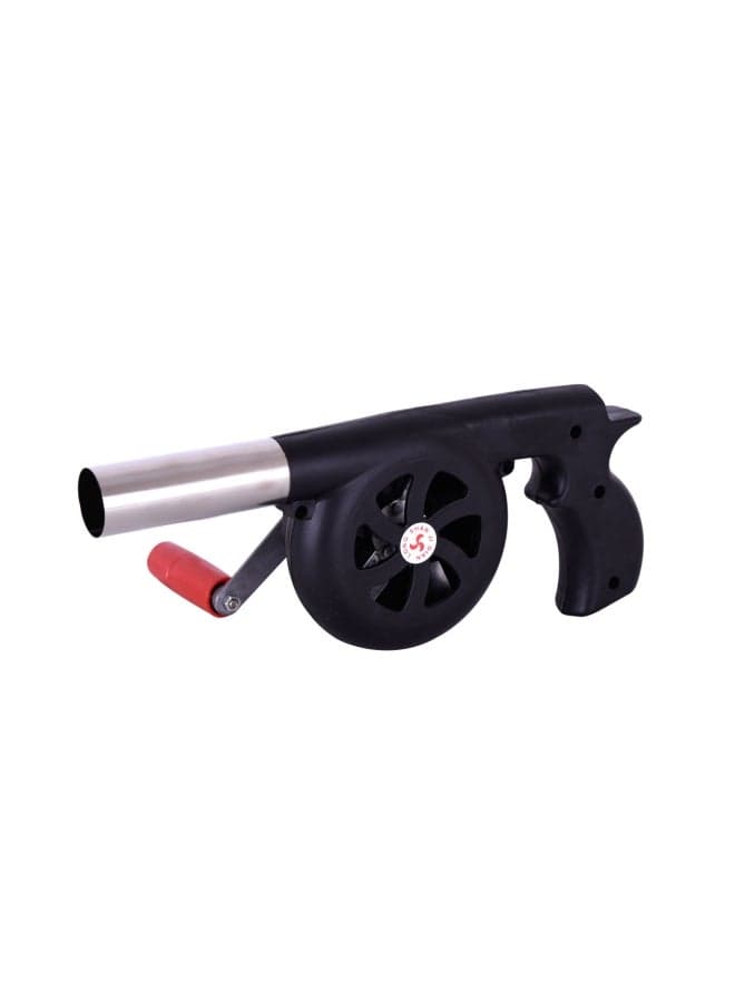 Fan Air Blower For Barbecue Black/Silver/Red 25 Centimeter