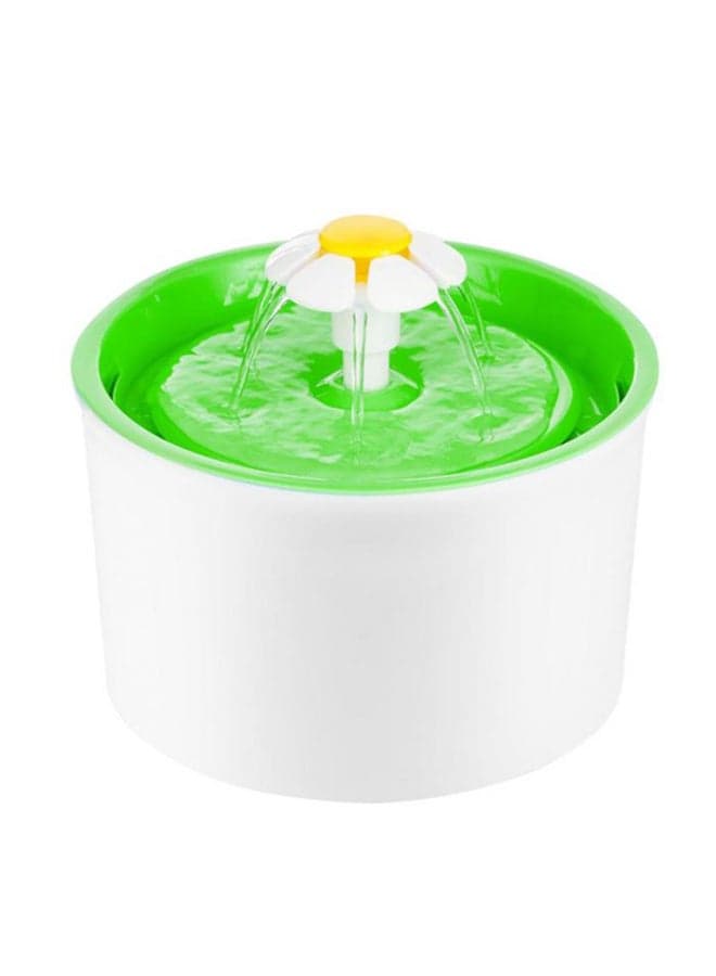 Fountain Water Drinking Bowl White/Blue/Green 60 centimeter