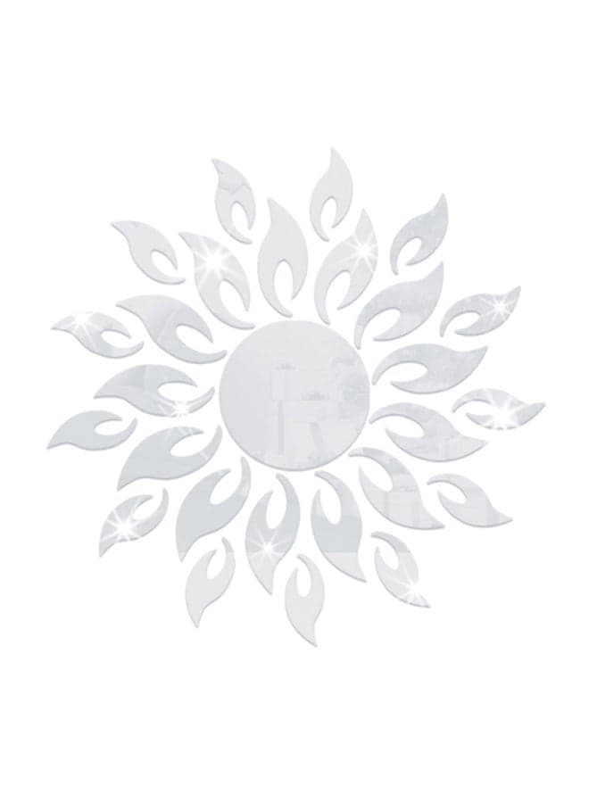 Decorative Wall Art Sticker Silver 50 x 50cm